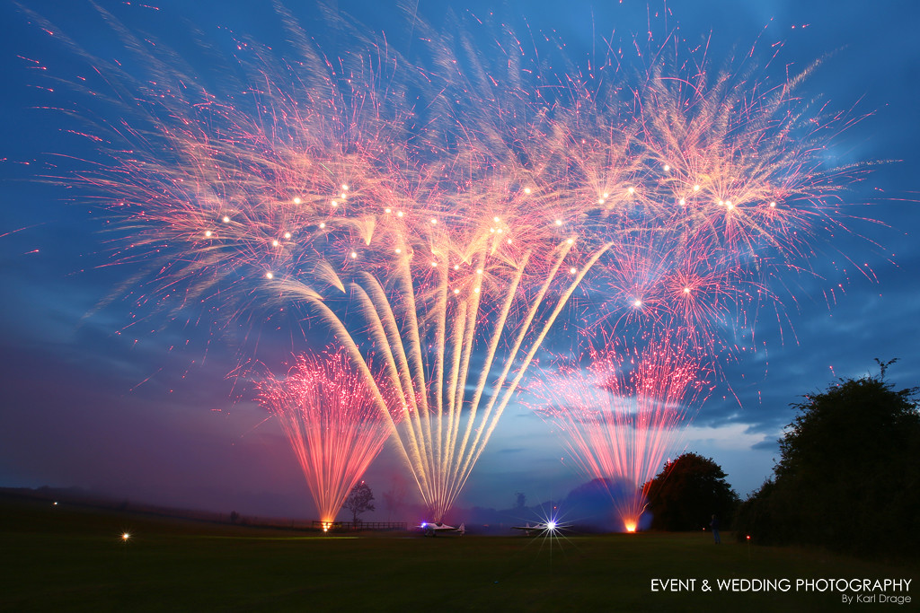 Fireworks at a 'celebration of life' event I photographed.