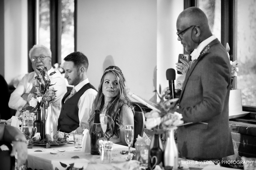 Father-of-the-Bride's speech - Karl Drage, Raunds wedding photographer.