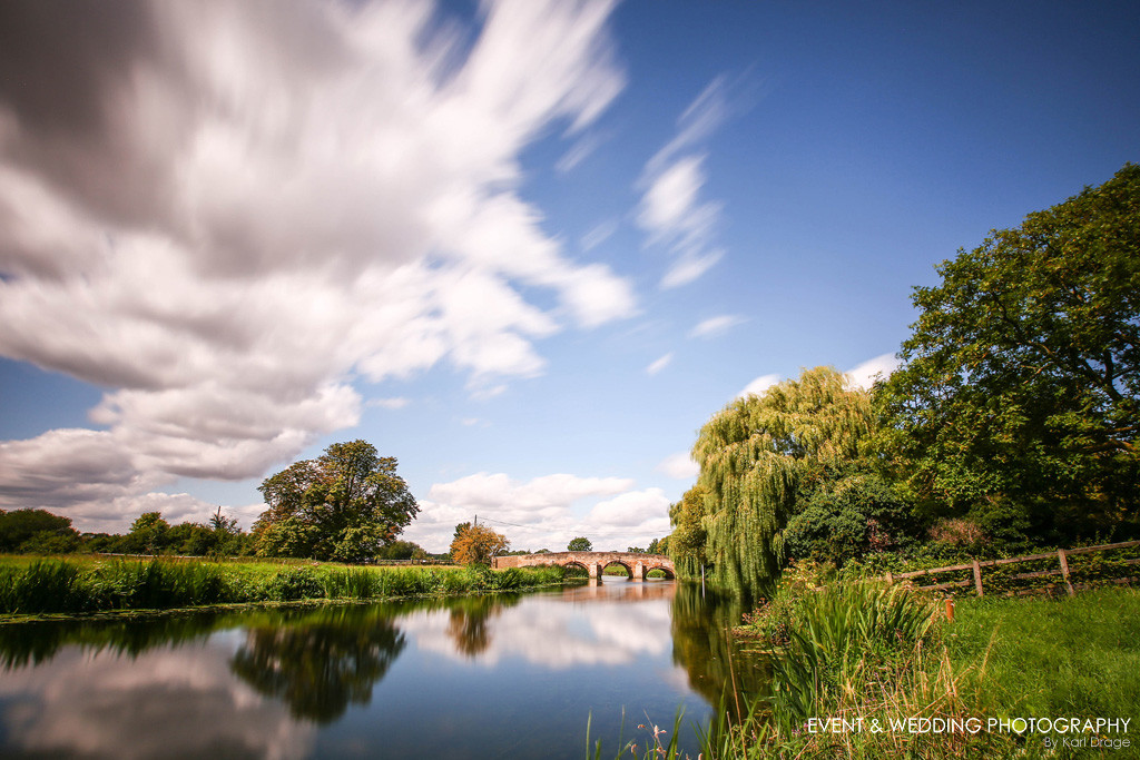 Long-exposure photograph of the River Nene at Fotheringhay