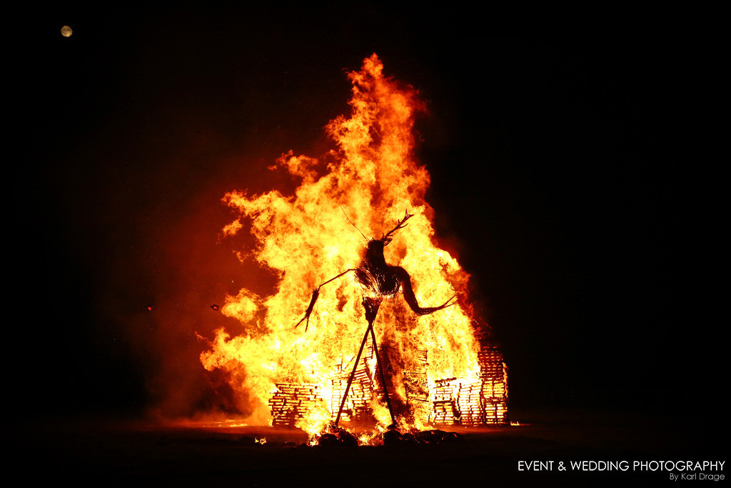 Herne the Hunter - the burning effigy