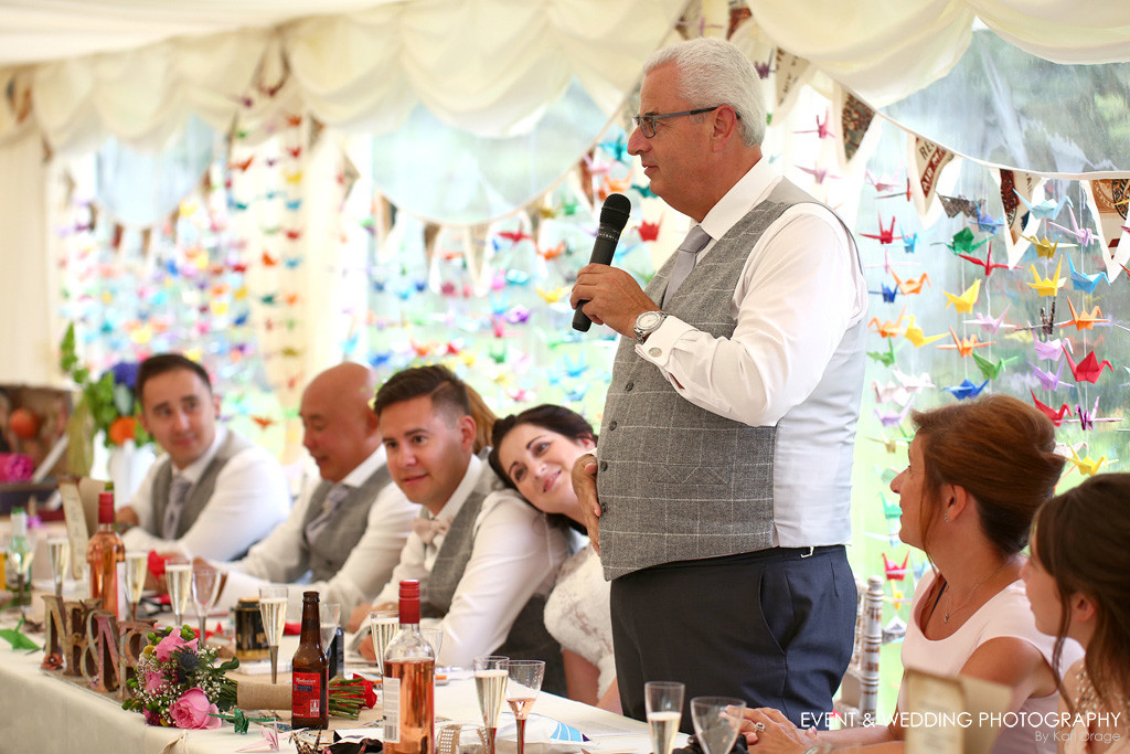 The Father-of-the-Bride's speech at a Huntsmill Farm wedding