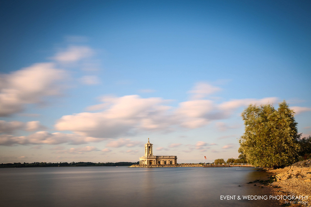 A 30-second exposure allows cloud movement to be shown in this shot of Normanton Church © Karl Drage / eventandweddingphotography.co.uk