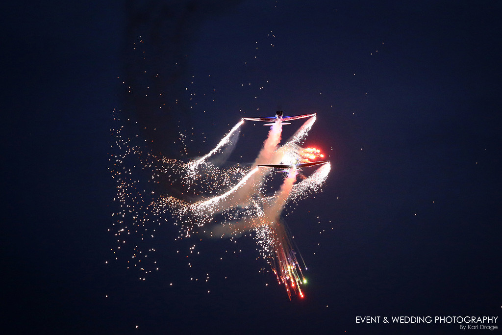 The Twister Aerobatic Team pyro display really is a thing of beauty