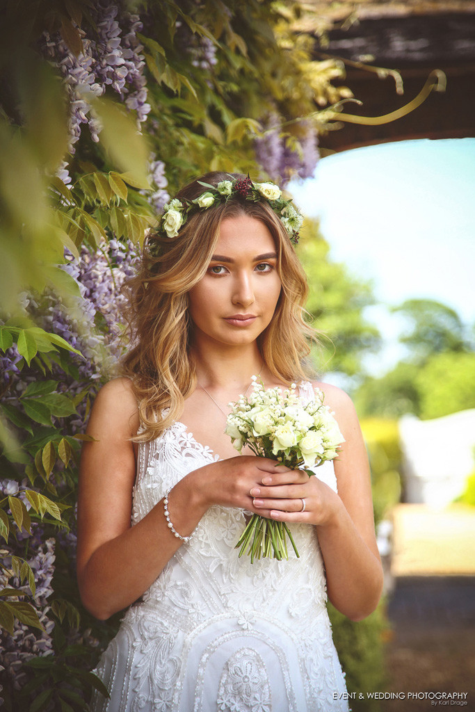 A stunning wisteria-covered wall at The Hill Farm House, Brigstock