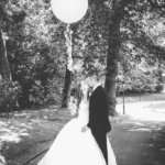 A big balloon and a Sedgebrook Hall fairytale wedding