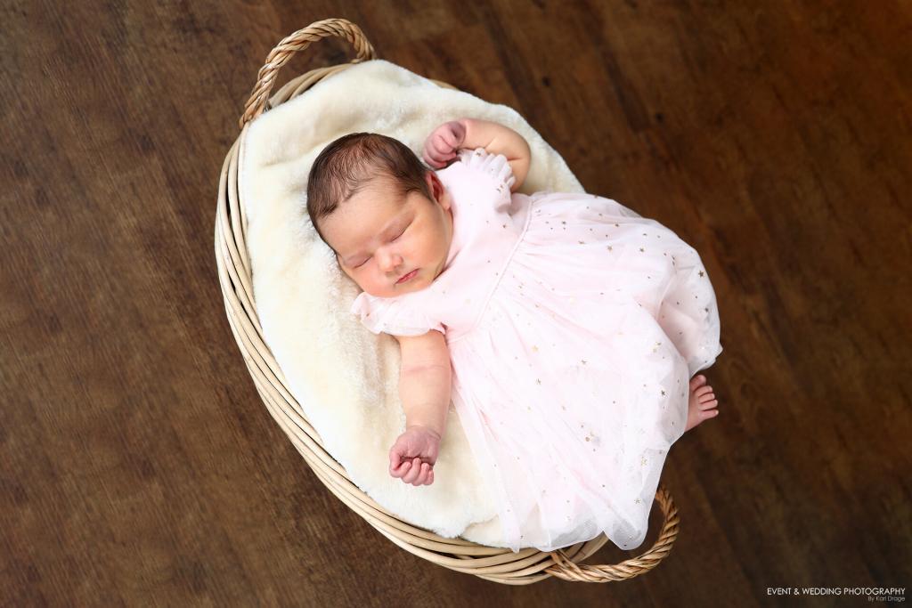 Whicker basket newborn baby photo prop