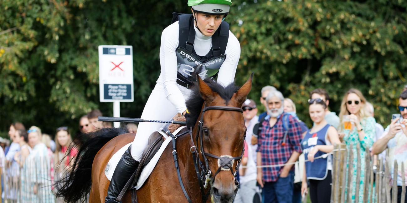 Danielle Dunn & Grandslam head back towards Defender Valley for the second time at the 2022 Burghley Horse Trials