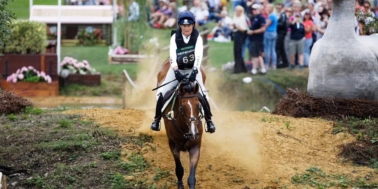 Pippa Funnell and Majas Hope at Burghley's Boodles Raindance.